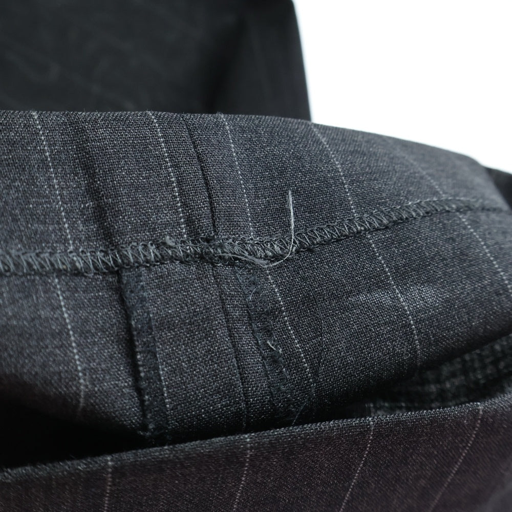 POLO RALPH LAUREN(ポロラルフローレン) セットアップスーツ ストライプ総柄 ウール ダブルブレスト テーラードジャケット スラックスパンツ グレー