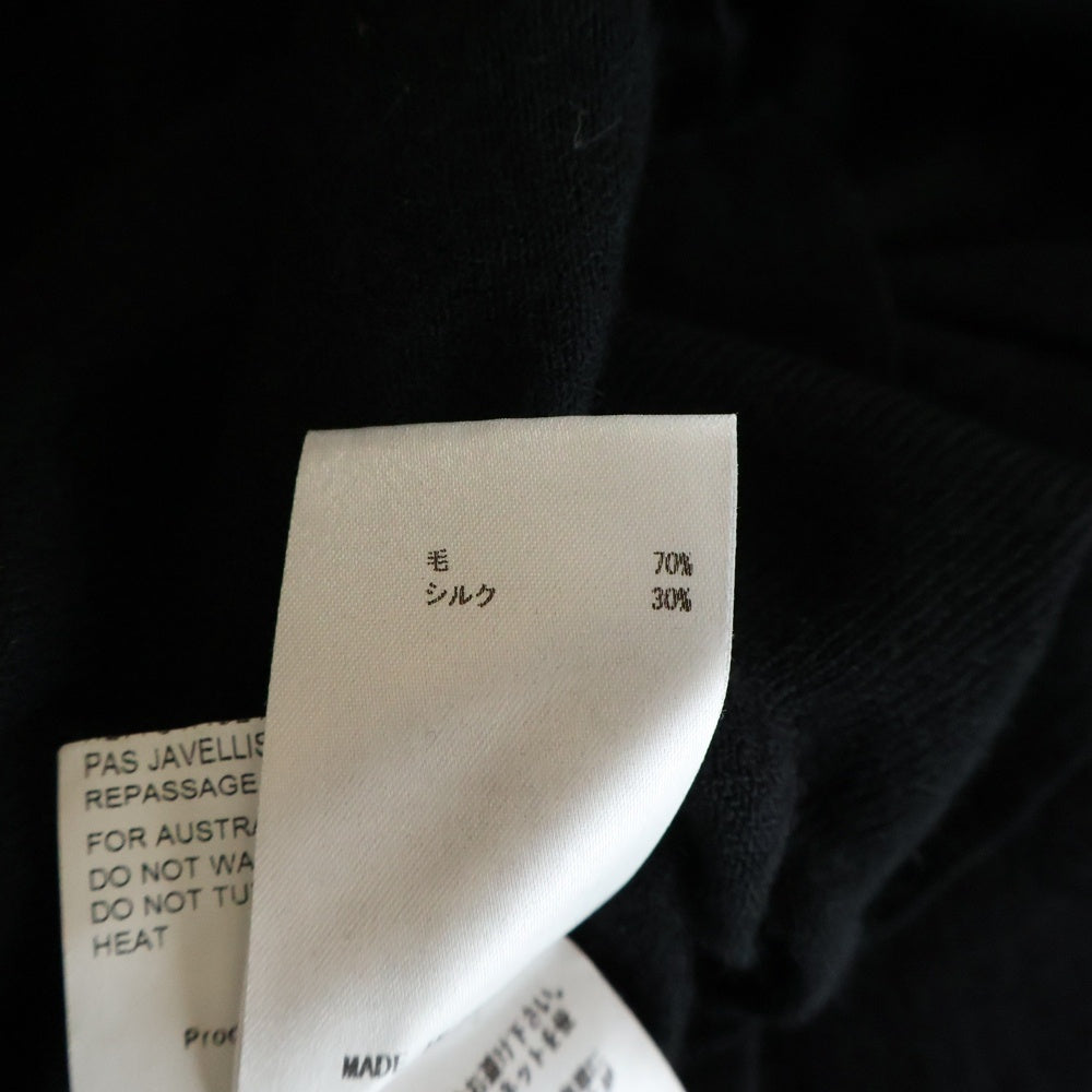 JIL SANDER NAVY(ジルサンダーネイビー) AD2016 シルクウールタートルネックニットセーター ブラック レディース