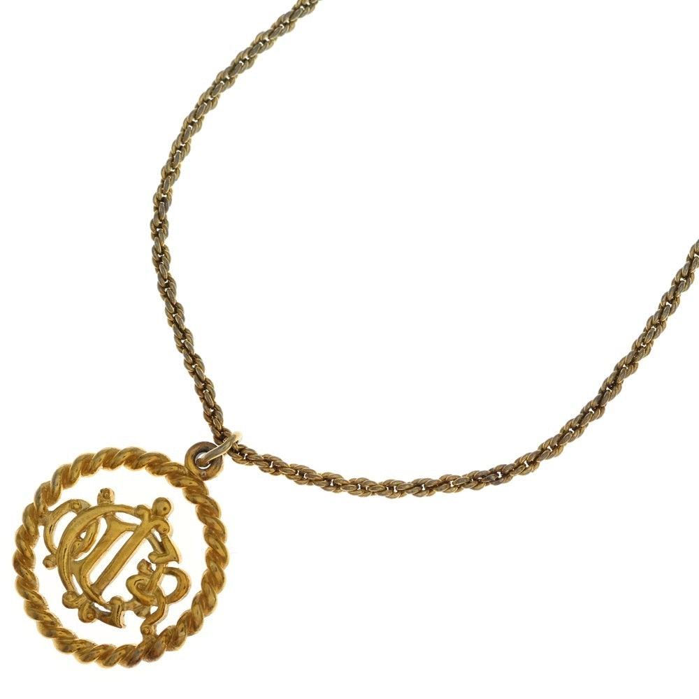 Christian Dior(クリスチャンディオール) CDロゴ ネックレス ゴールド GP アクセサリー レディース