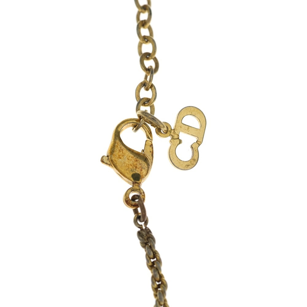 Christian Dior(クリスチャンディオール) CDロゴ ネックレス ゴールド GP アクセサリー レディース