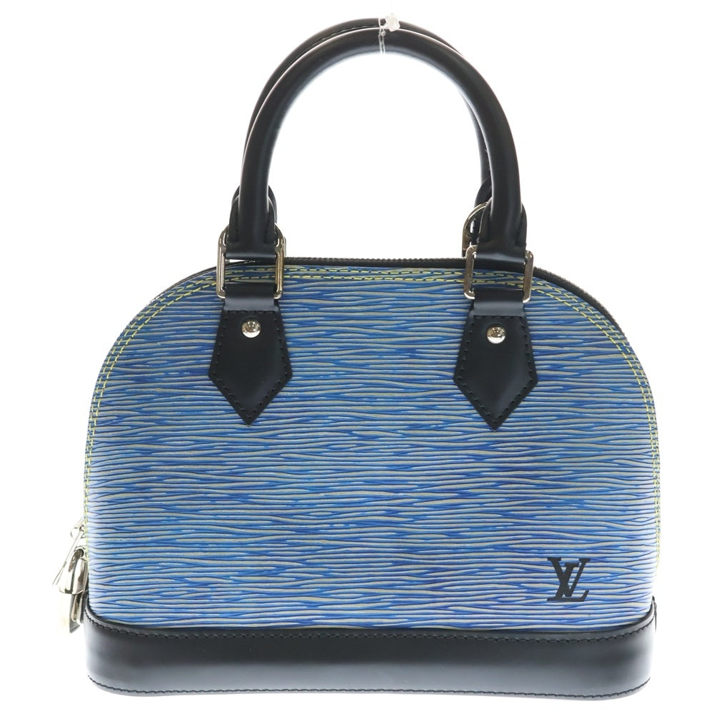 LOUIS VUITTON(ルイヴィトン) エピ デニム アルマBB レザー 2WAY ハンド ショルダーバッグ シルバー金具 ブルー/ブラック M41437 レディース