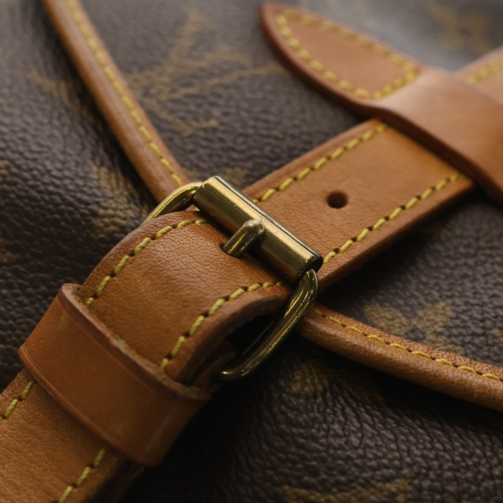 LOUIS VUITTON(ルイヴィトン) ソミュール30 モノグラム PVC レザー ショルダーバッグ ブラウン M42256 レディース