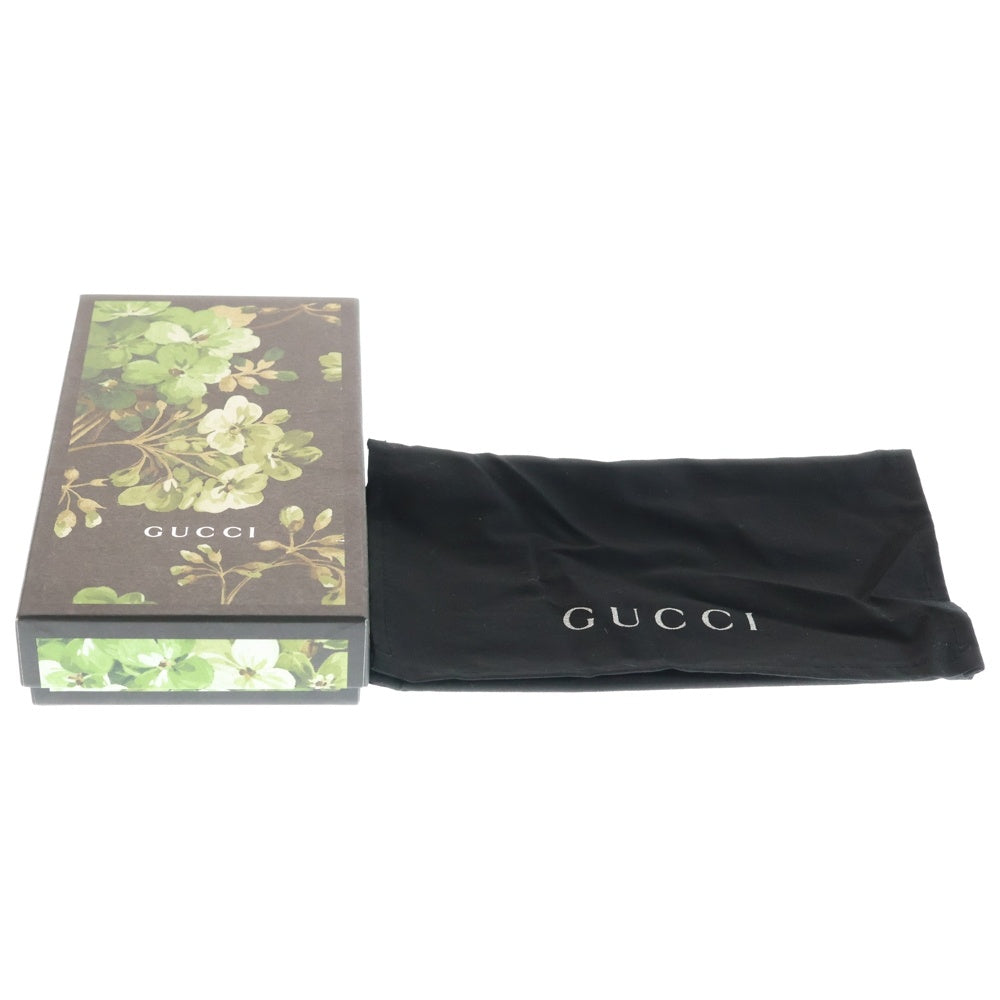 GUCCI(グッチ) GGスプリーム ラウンドファスナー 長財布 ロングウォレット ベージュ×グリーン PVCレザー 408665 シルバー金具 レディース