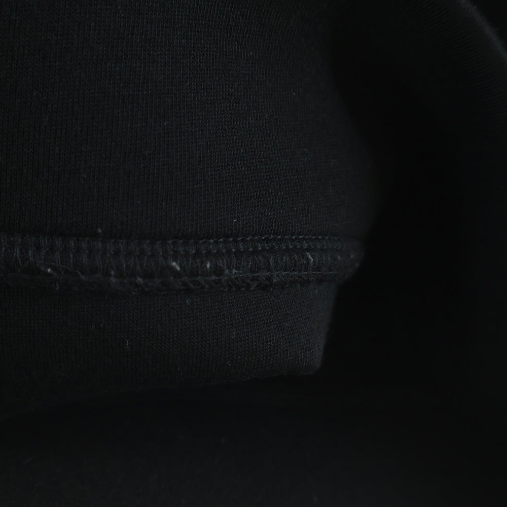 EMPORIO ARMANI(エンポリオアルマーニ) ロゴ刺繍 クルーネック プルオーバー スウェットトレーナー ブラック 6K1M71 1JUWZ