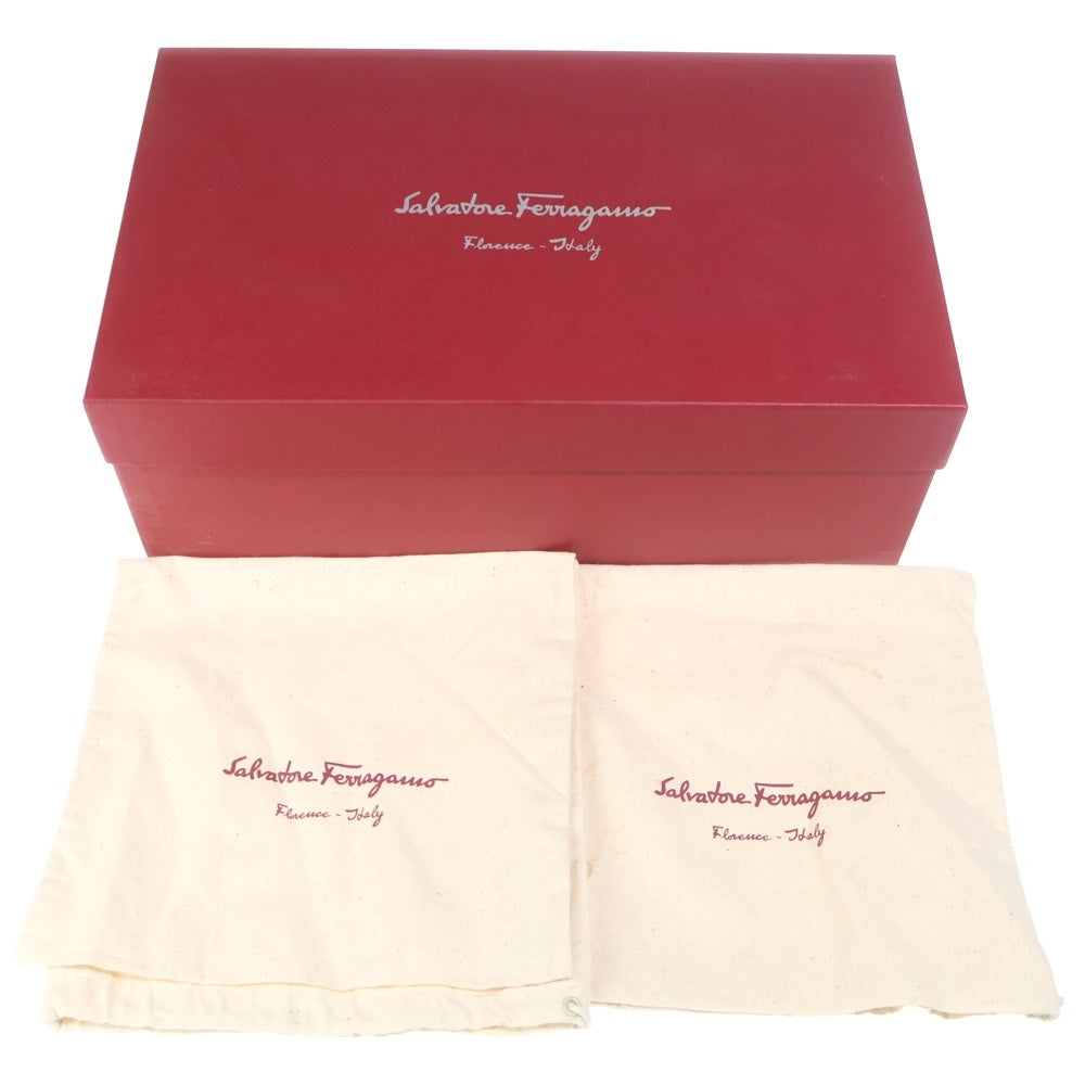 FERRAGAMO(フェラガモ) レザー レースアップ ドレス ビジネスシューズ ブラック