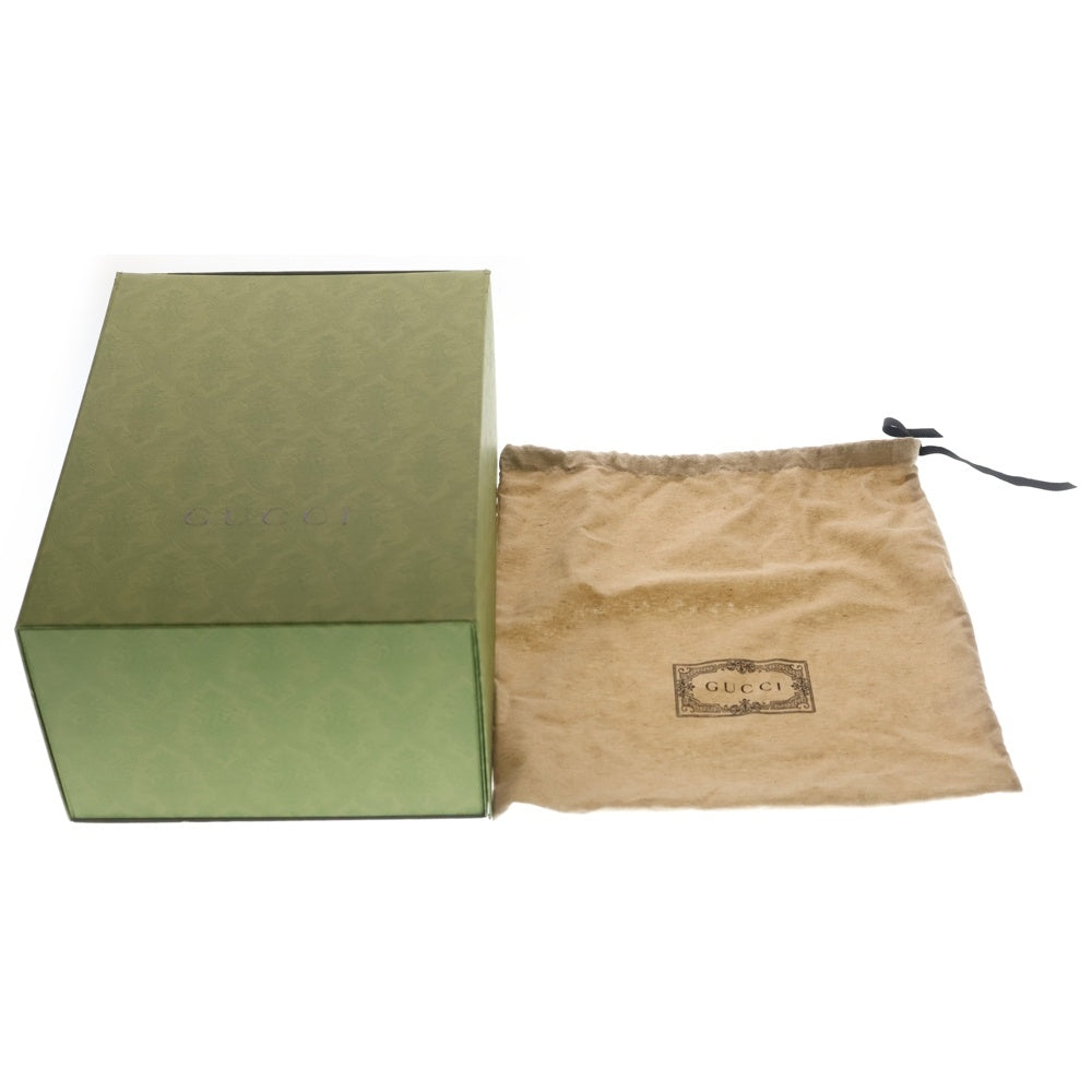 GUCCI(グッチ) GGキャンバス GGマーモント レザー バケットハット 帽子 ブラック 576587 レディース