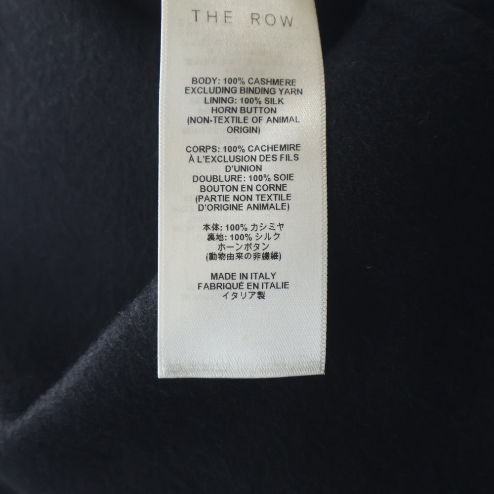THE ROW(ザロウ) カシミヤ 3B チェスターコート ブラック レディース 10163 W4025