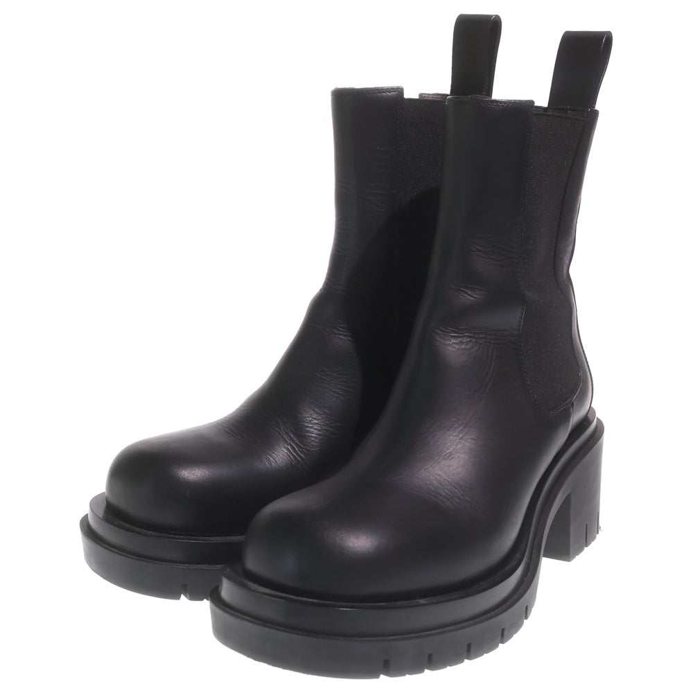 BOTTEGA VENETA(ボッテガヴェネタ) ラグ チェルシーブーツ レザー ブラック レディース