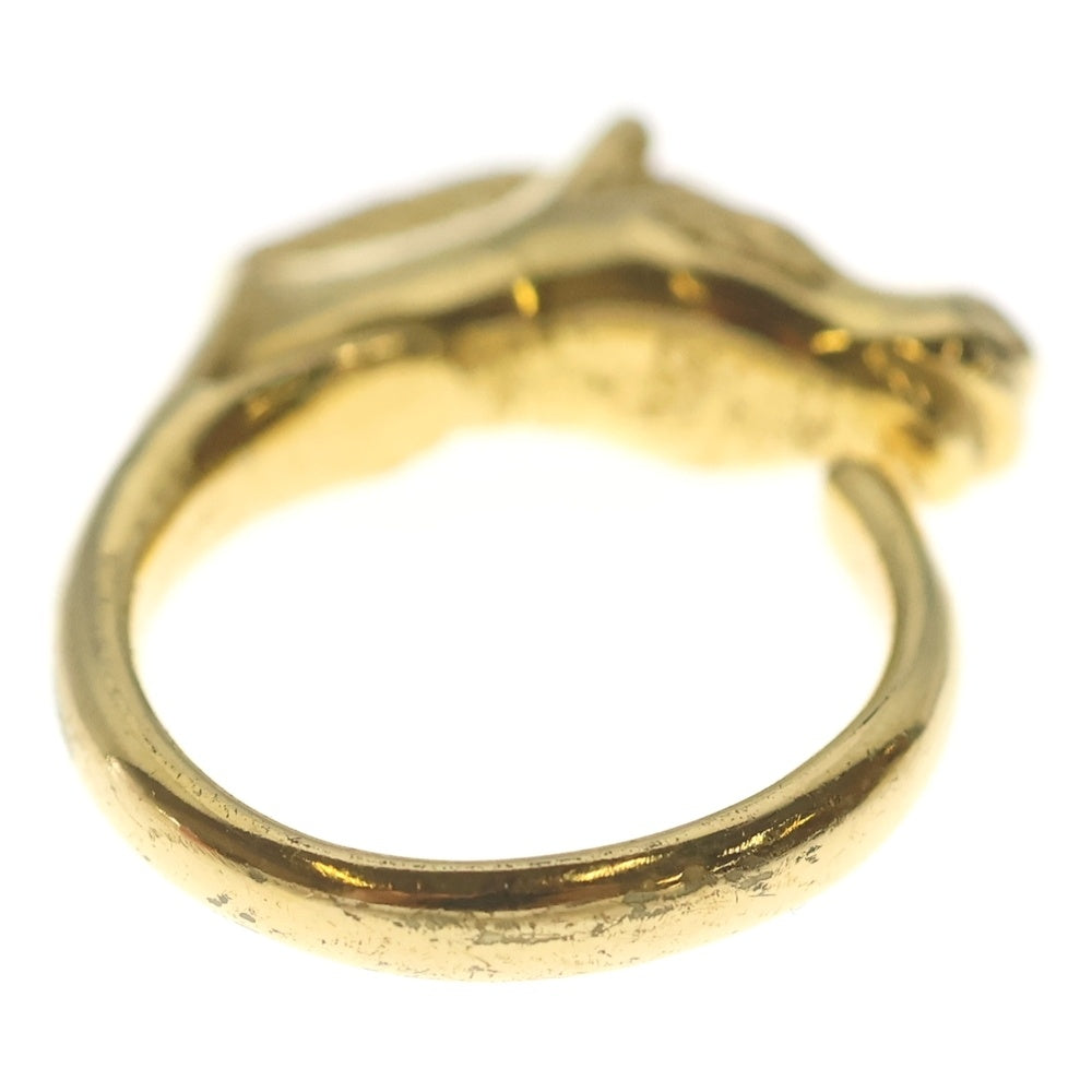 HERMES(エルメス) シュバル ホース 指輪 モチーフリング ゴールド 4.3g レディース