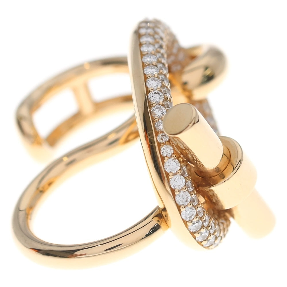 HERMES(エルメス) アダージュ ダブルバンドリング ラージ ダイヤモンド 750PG 54 ジュエリー レディース