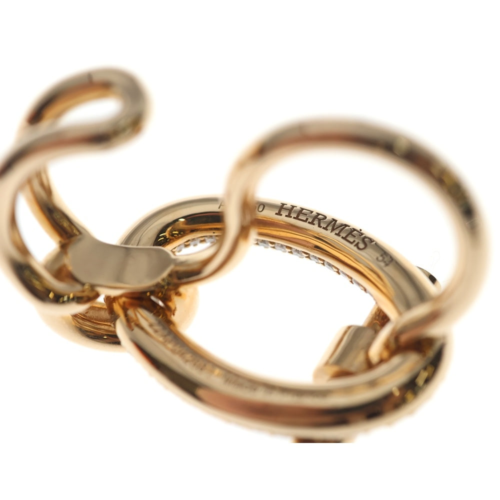 HERMES(エルメス) アダージュ ダブルバンドリング ラージ ダイヤモンド 750PG 54 ジュエリー レディース