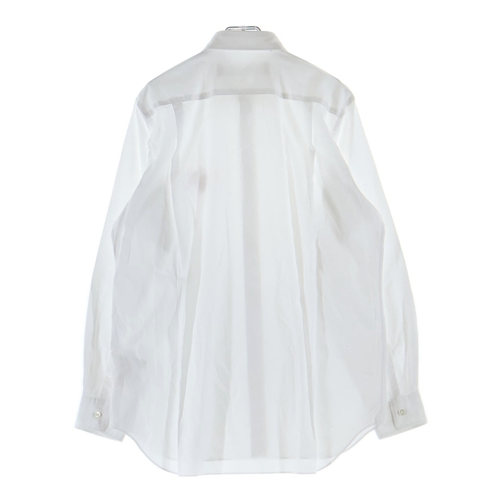 PLAY COMME des GARCONS(プレイコムデギャルソン) ハートワッペンロゴ 長袖シャツ ホワイト