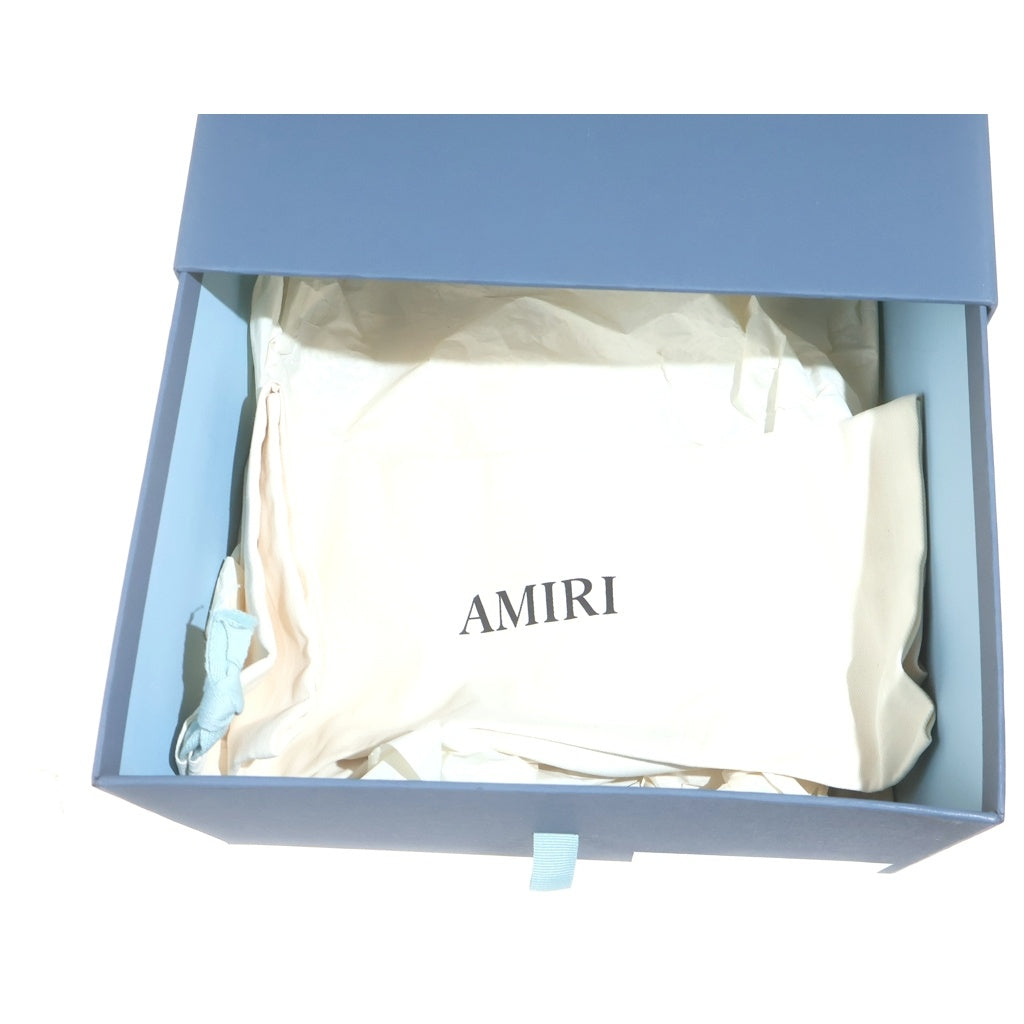 AMIRI(アミリ) 25AW ラバーロゴ スエードレザー ローカットシューズ スニーカー ベージュ/ブラウン