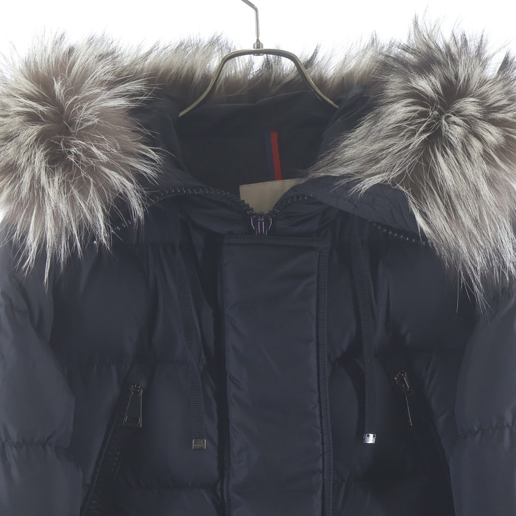 MONCLER(モンクレール) 20AW APHROTI アフロティ ファーフーデッド ダウンロング ジャケット コート ブラック F20931B51002 レディース