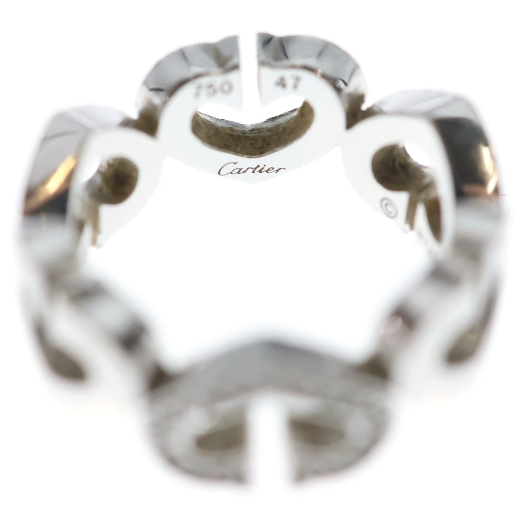 Cartier(カルティエ) カルティエ Cハート ダイヤリング 指輪 シルバー