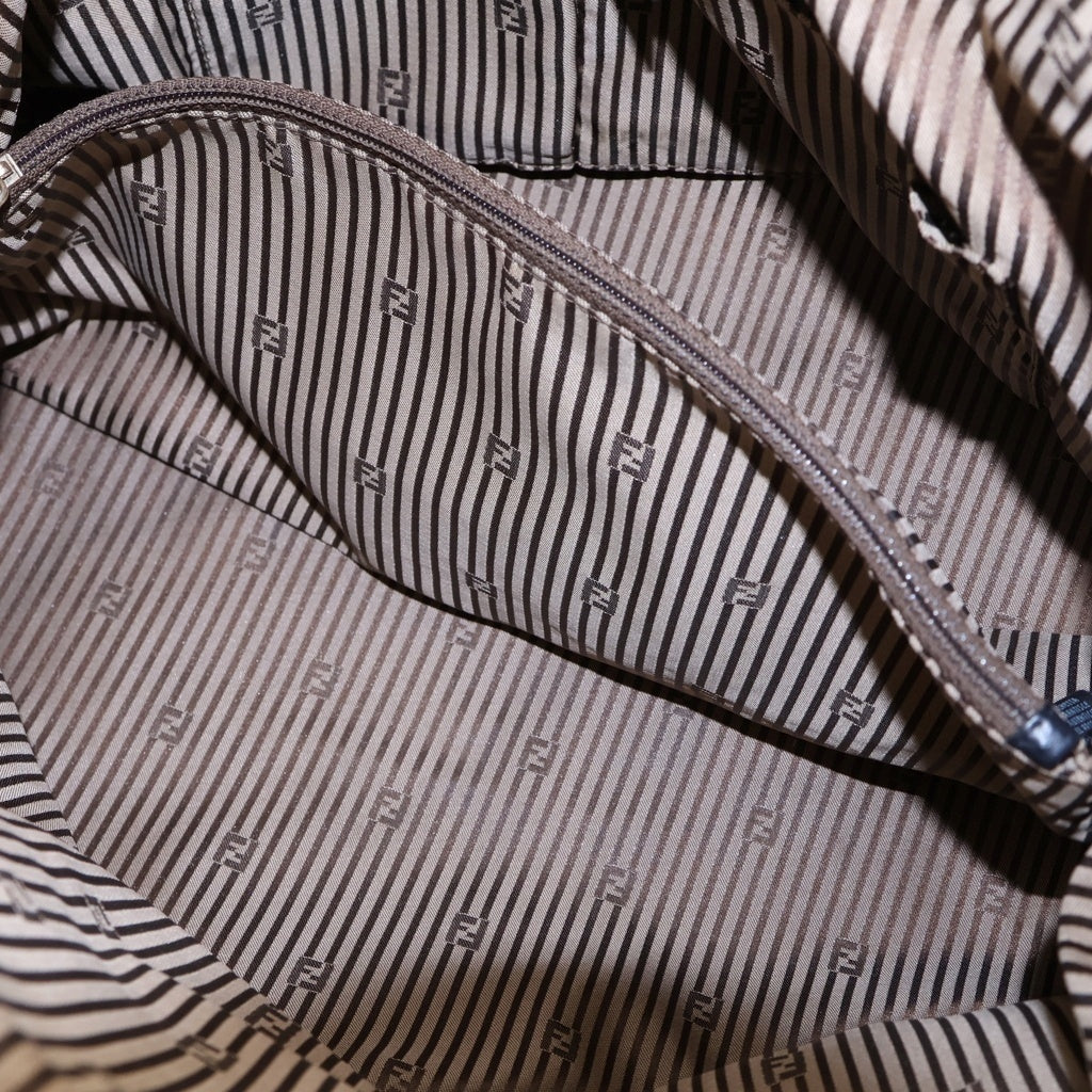 FENDI(フェンディ) カメレオン 2WAYハンドバッグ ショルダーバッグ ベージュ レザー 8BL110-GZ3 ゴールド金具 レディース