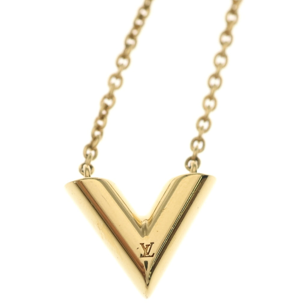 LOUIS VUITTON(ルイヴィトン) エッセンシャルV ネックレス ペンダント チェーン ゴールド GP M00857 レディース