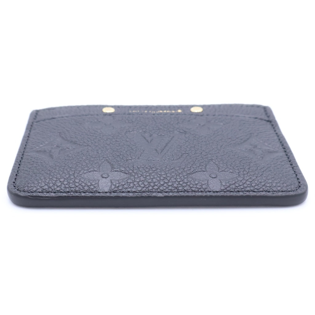 LOUIS VUITTON(ルイヴィトン) ポルトカルト サーンプル モノグラム アンプラント レザー カード パスケース ゴールド金具 ブラック M69171 レディース