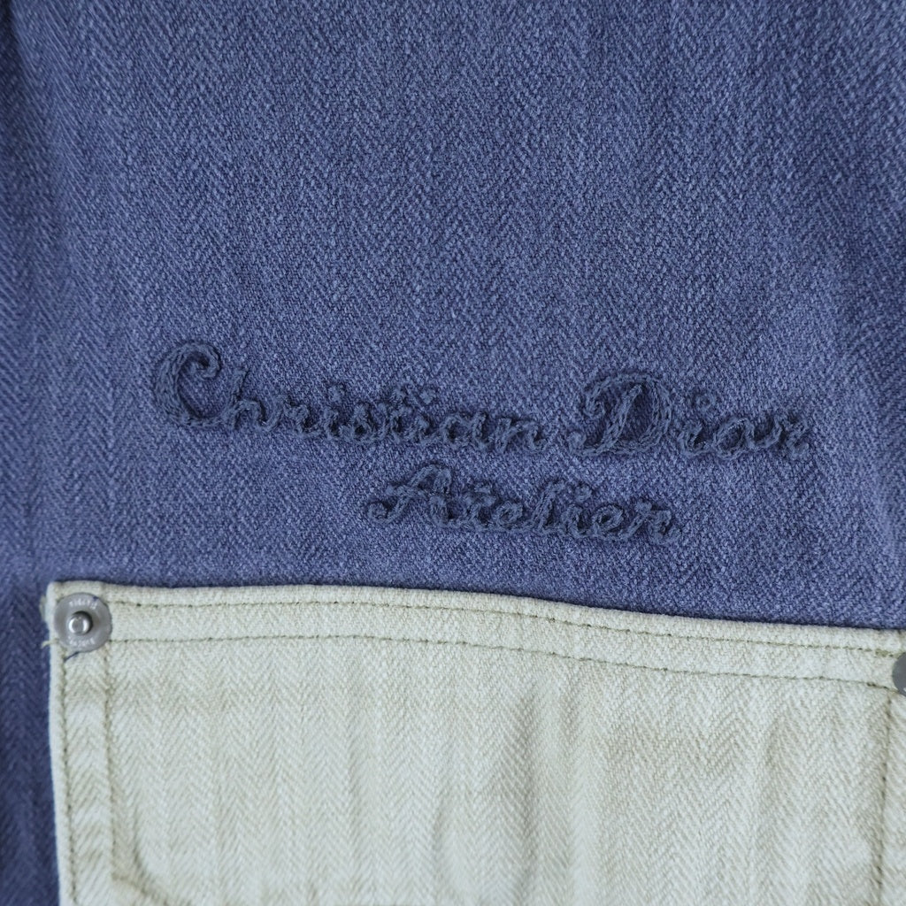 DIOR(ディオール) 23SS ヘリンボーンカバーオール ブルー #44 313D485AY519 レディース