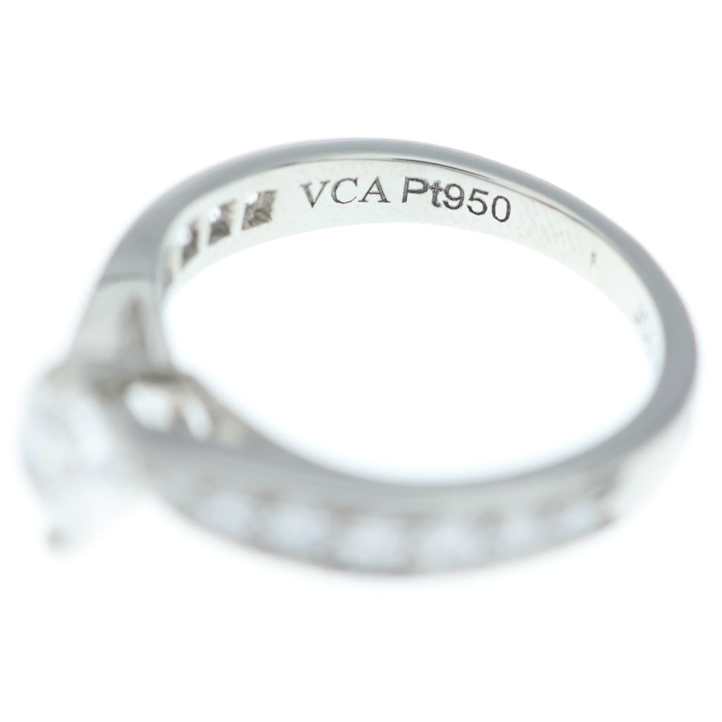 Van Cleef & Arpels(ヴァンクリーフアンドアーペル) アカント ダイヤモンド リング 指輪 Pt950 プラチナ JC001424 レディース