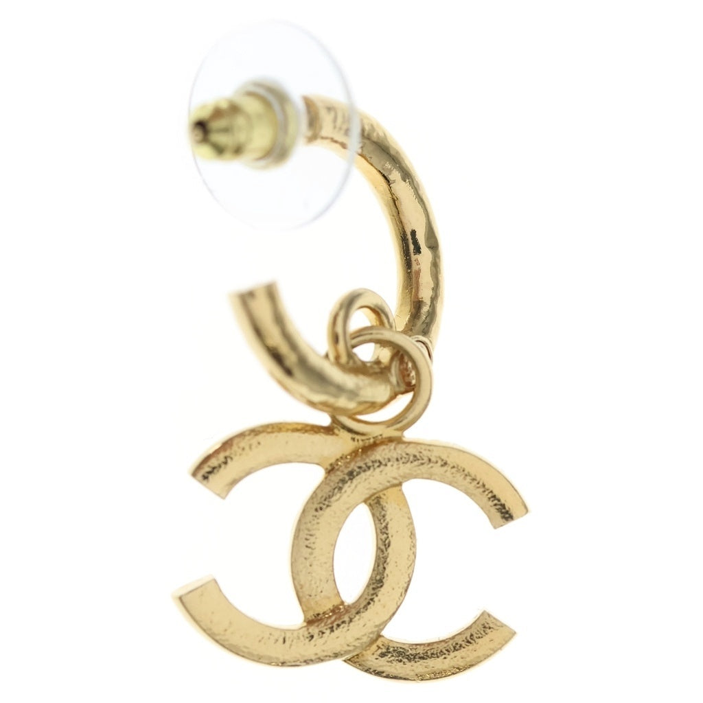 CHANEL(シャネル) ココマーク フープ ピアス 24P GP ゴールド レディース