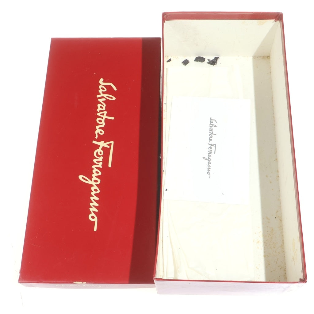 Salvatore Ferragamo(サルヴァトーレ フェラガモ) スエードレザー ヒール パンプス シューズ ブラウン レディース