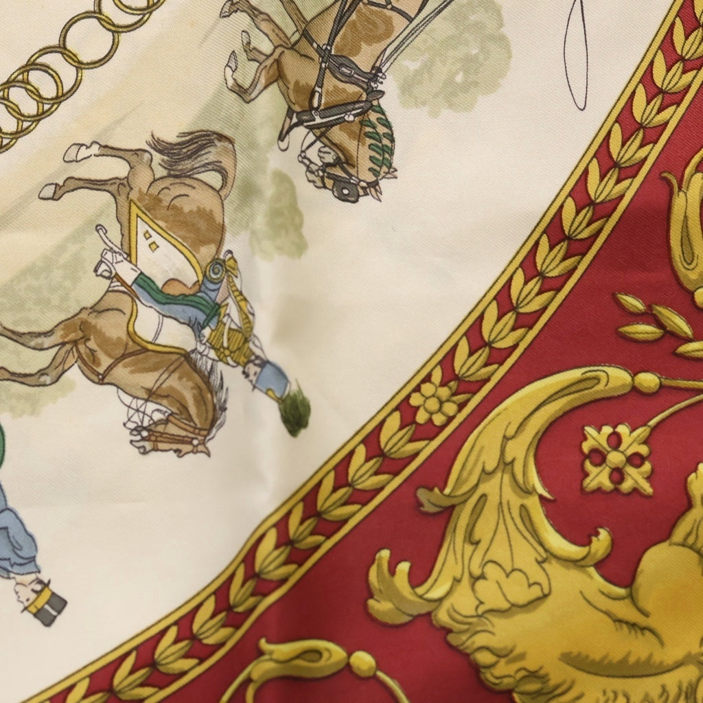 HERMES(エルメス) カレ90 LA PROMENADE DE LONGCHAMPS ロンシャンへの散歩 シルク スカーフ マルチカラー レディース