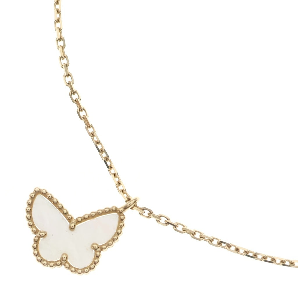 Van Cleef & Arpels(ヴァンクリーフアンドアーペル) スウィートアルハンブラ パピヨン マザーオブパール ネックレス 18KYG VCARF69300 ジュエリー レディース
