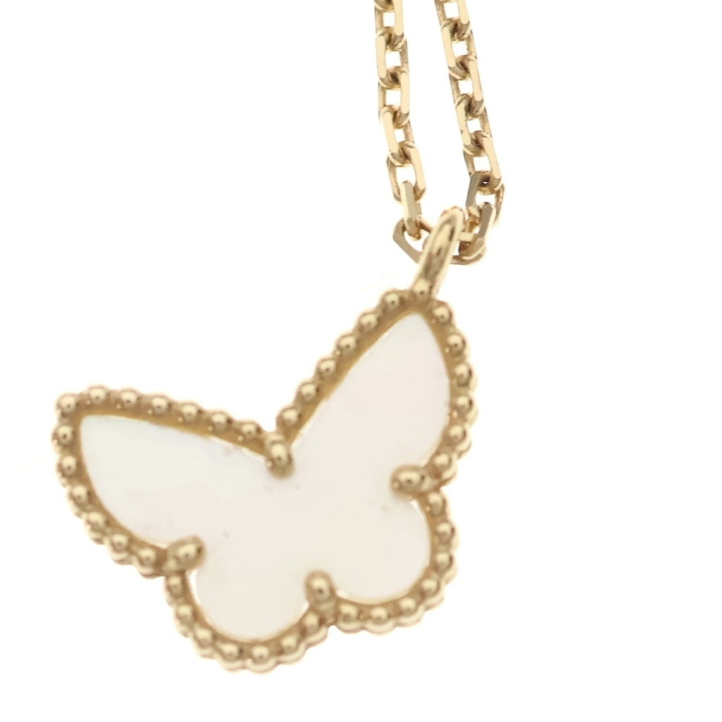 Van Cleef & Arpels(ヴァンクリーフアンドアーペル) スウィートアルハンブラ パピヨン マザーオブパール ネックレス 18KYG VCARF69300 ジュエリー レディース