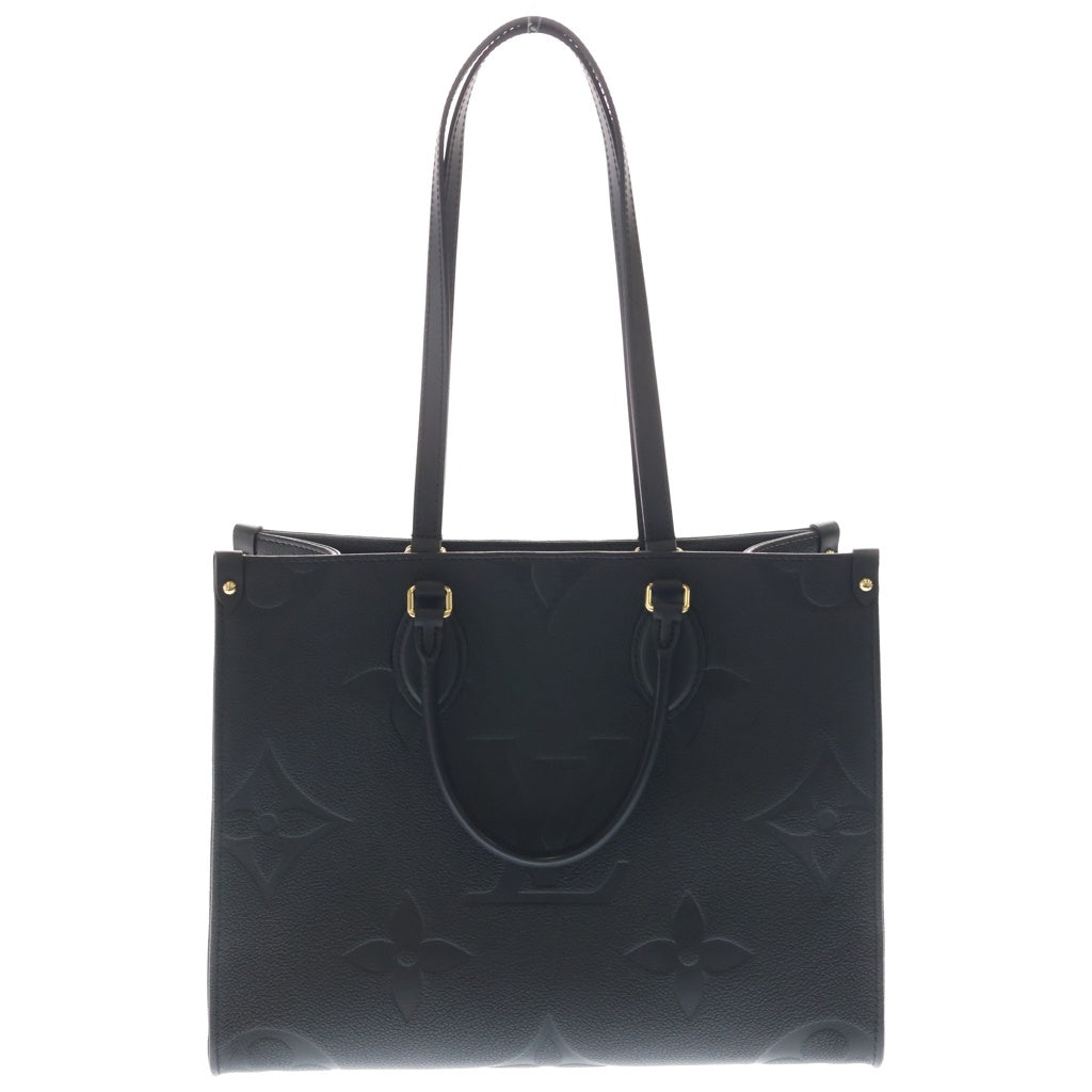 LOUIS VUITTON(ルイヴィトン) モノグラムアンプラント オンザゴーMM レザー 2WAYショルダーバッグ ハンドバッグ トートバッグ ブラック M45595 レディース