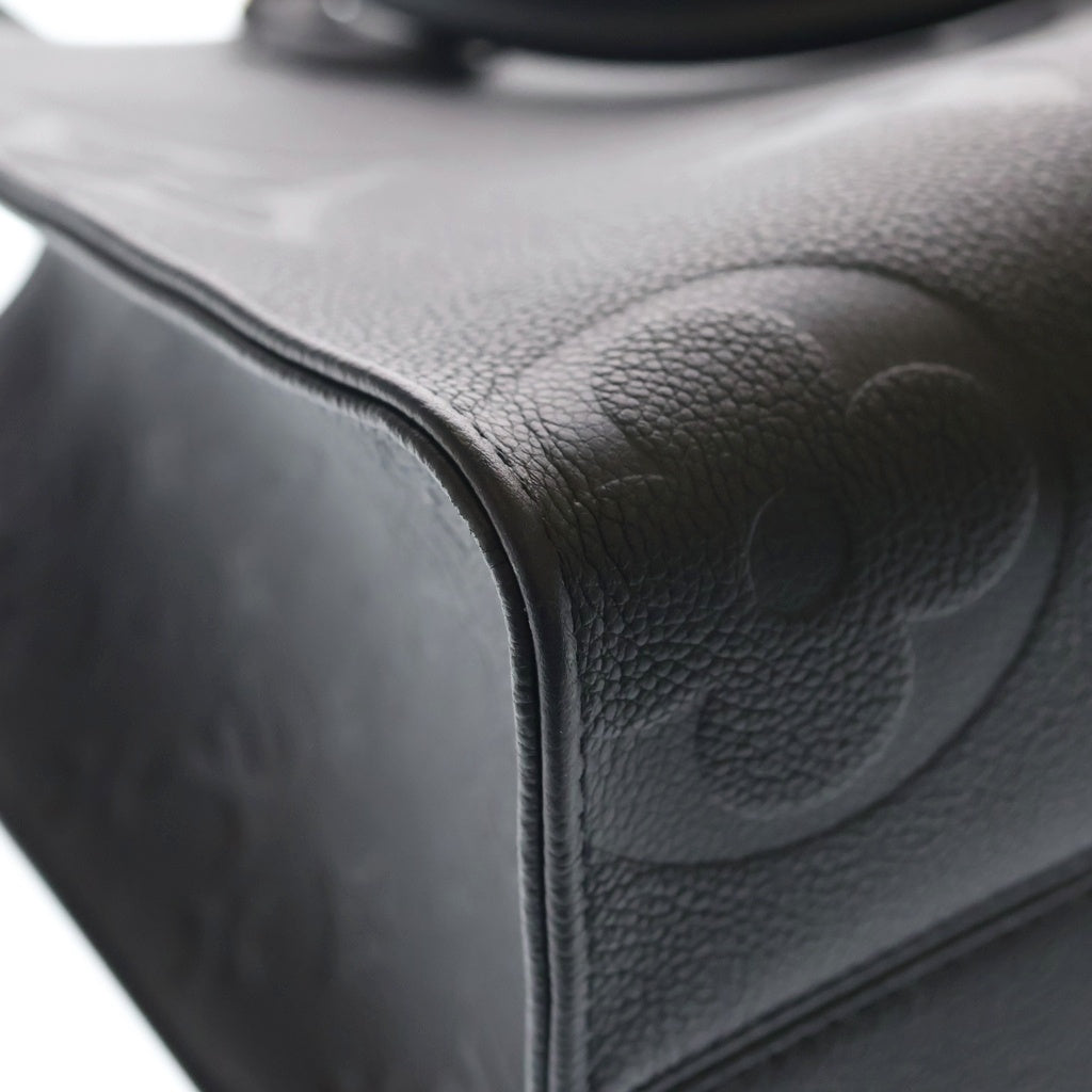 LOUIS VUITTON(ルイヴィトン) モノグラムアンプラント オンザゴーMM レザー 2WAYショルダーバッグ ハンドバッグ トートバッグ ブラック M45595 レディース