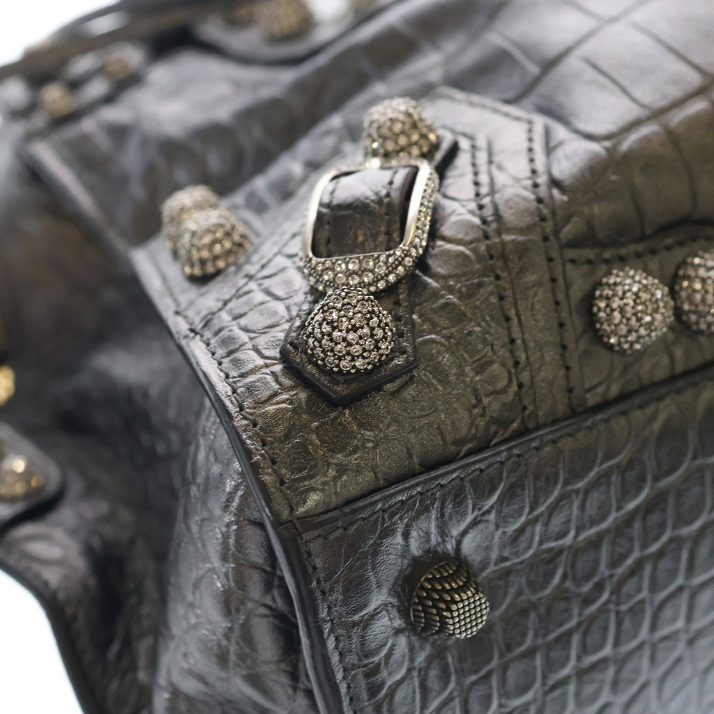 BALENCIAGA(バレンシアガ) ネオ カゴール シティ メタリックレザー