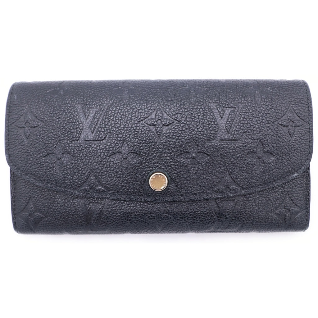 LOUIS VUITTON(ルイヴィトン) モノグラムアンプラント ポルトフォイユ・エミリー 長財布 ウォレット レザー ノワール レザー M62369 RFID