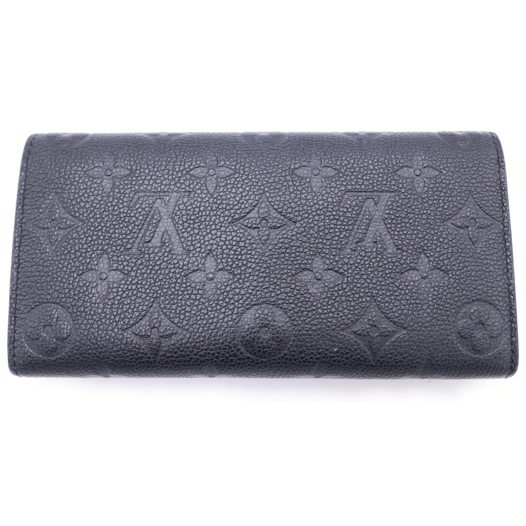LOUIS VUITTON(ルイヴィトン) モノグラムアンプラント ポルトフォイユ・エミリー 長財布 ウォレット レザー ノワール レザー M62369 RFID