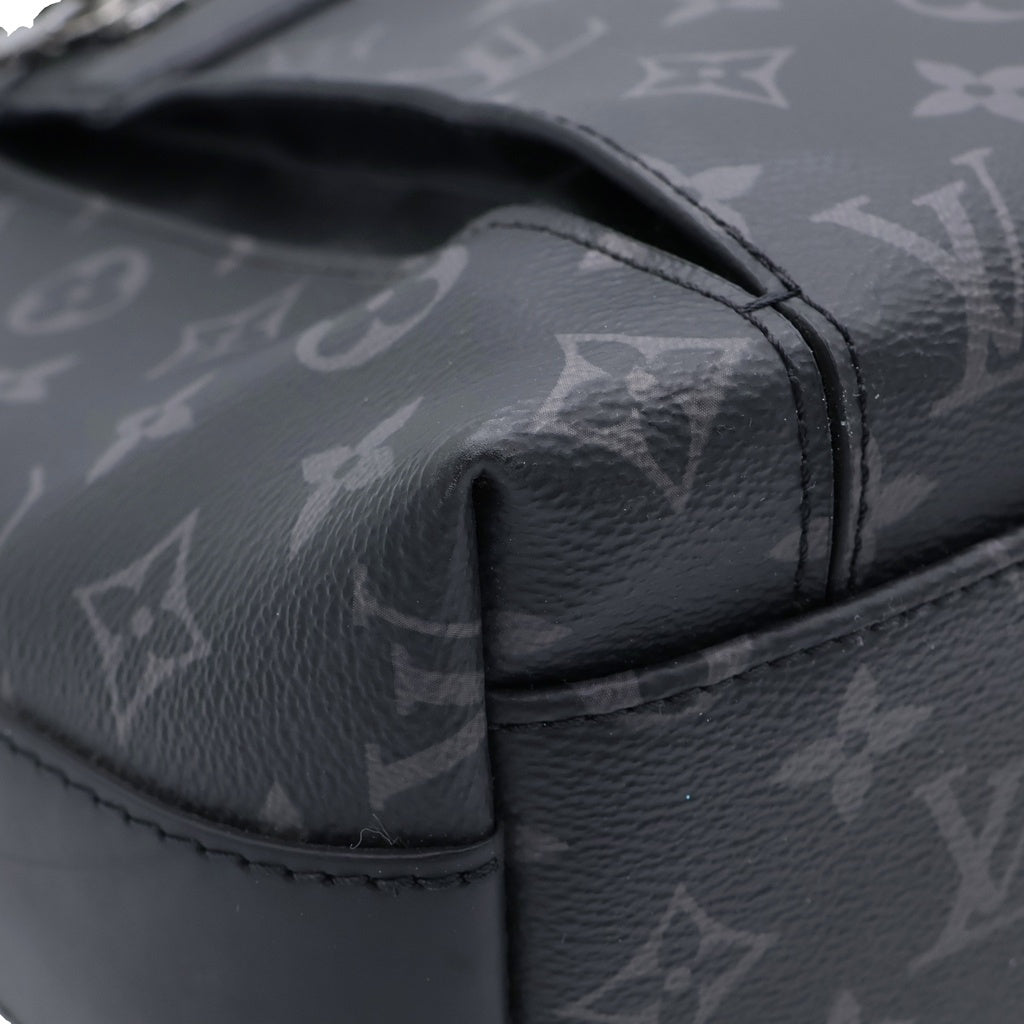 LOUIS VUITTON(ルイヴィトン) モノグラム エクリプス オディセ メッセンジャー PM ショルダーバッグ ブラック PVC M44223 シルバー金具 レディース