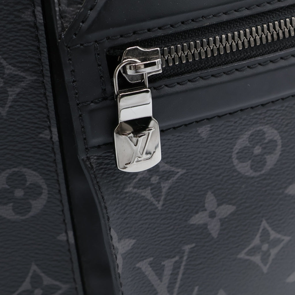 LOUIS VUITTON(ルイヴィトン) モノグラム エクリプス オディセ メッセンジャー PM ショルダーバッグ ブラック PVC M44223 シルバー金具 レディース