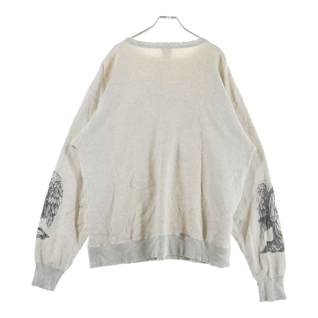 SAINT MICHAEL(セントマイケル) 23AW セントマイケル×アリーズ クルーネックスウェット トレーナー アイボリー SM-A23-0000-023
