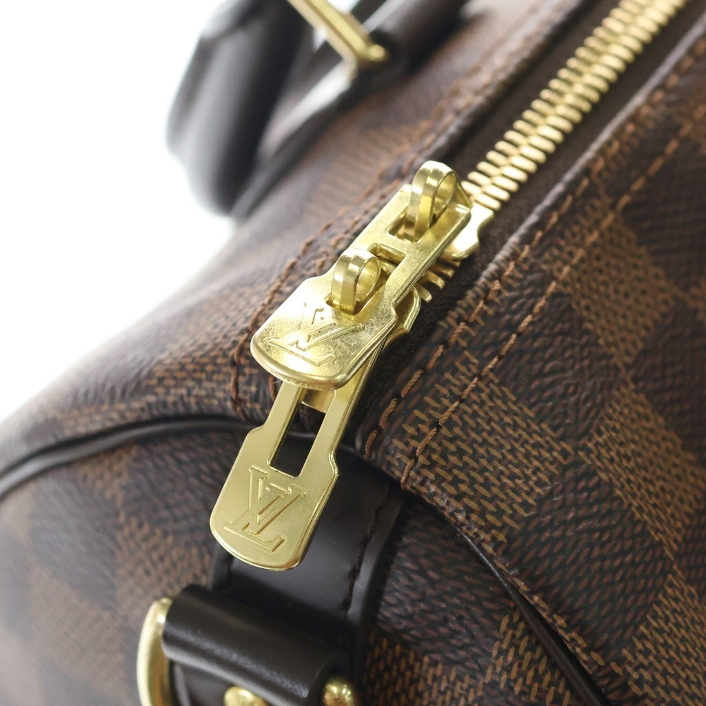 LOUIS VUITTON(ルイヴィトン) ダミエ スピーディーバンドリエール25 PVC レザー 2WAY ショルダーバッグ ハンドバッグ ボストンバッグ ICタイプ N41368 ブラウン レディース