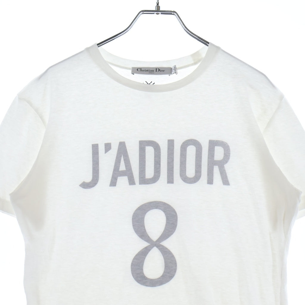 Christian Dior(クリスチャンディオール) J'ADIOR 8 ロゴ 半袖Tシャツ ホワイト #XS 843T03TC428 レディース
