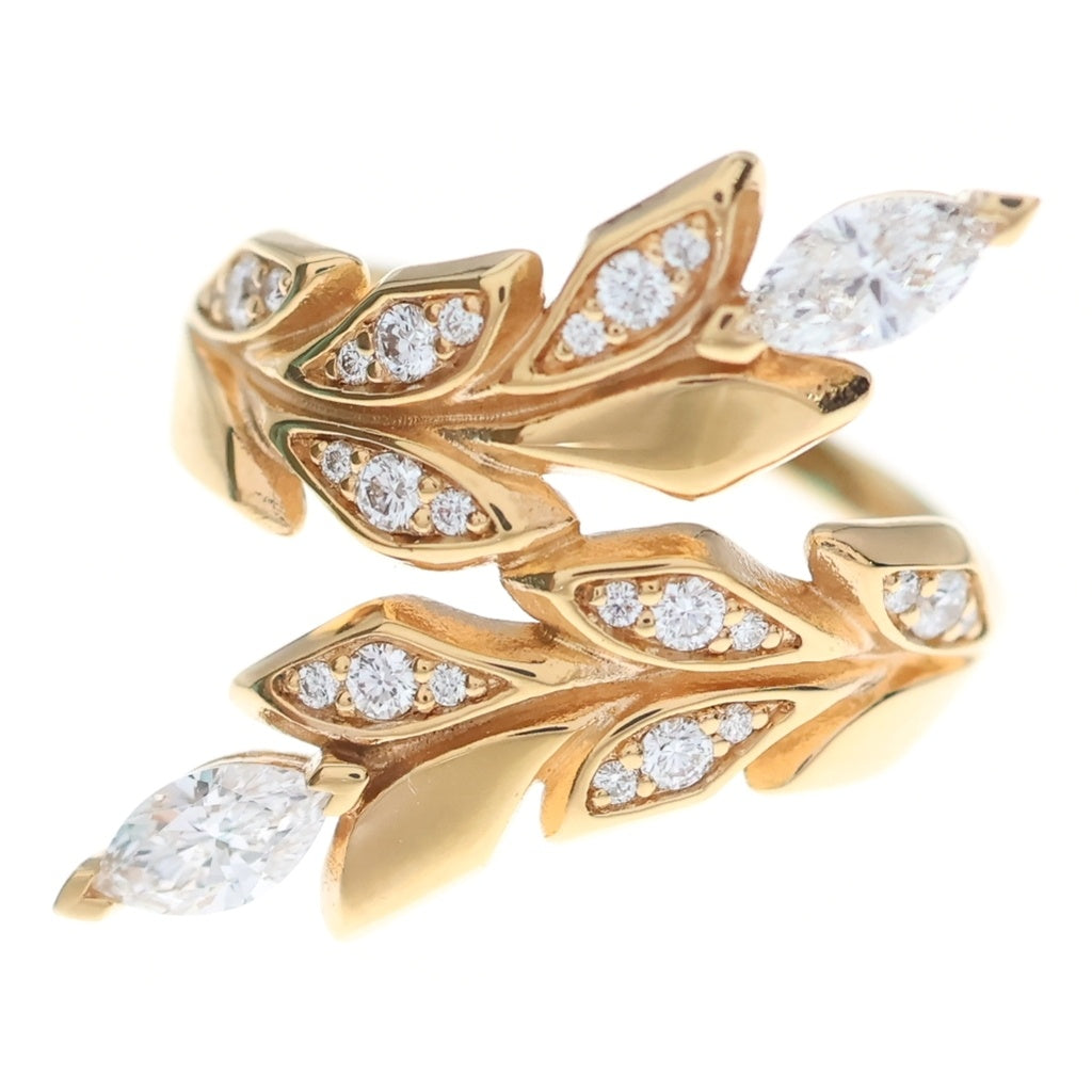 TIFFANY & Co.(ティファニー) ビクトリア ヴァイン バイパス リング Au750PG レディース