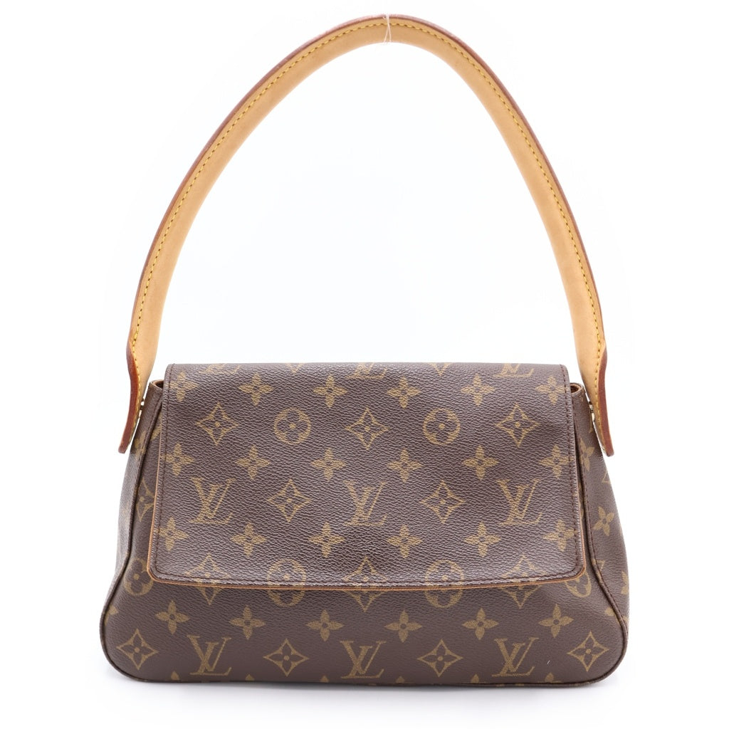 LOUIS VUITTON(ルイヴィトン) ミニルーピング ワンショルダー ハンドバック モノグラム PVC レザー ブラウン M51147 レディース