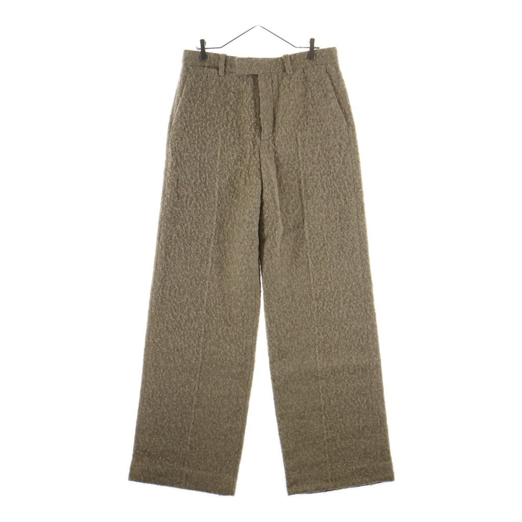 BURBERRY(バーバリー) ウール ピリング ワイド ストレート スラックスパンツ ベージュ 8098027