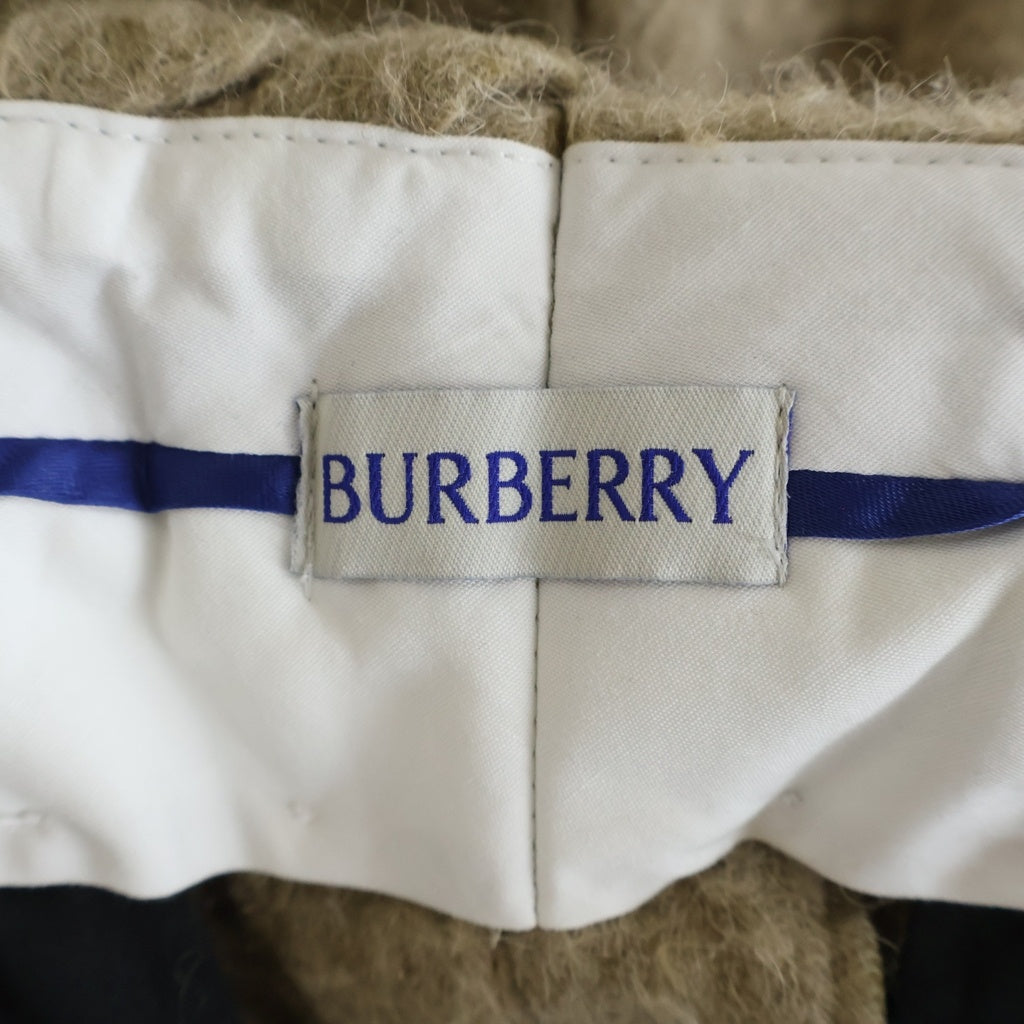 BURBERRY(バーバリー) ウール ピリング ワイド ストレート スラックスパンツ ベージュ 8098027