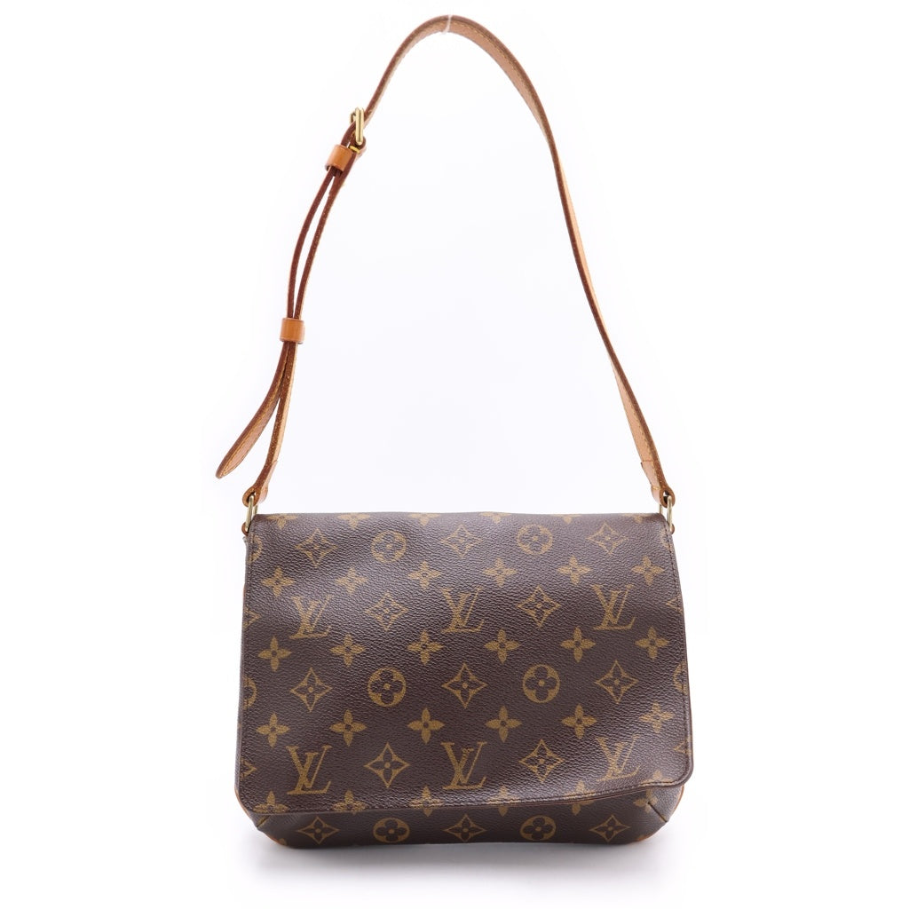 LOUIS VUITTON(ルイヴィトン) モノグラム ミュゼットタンゴ PVC レザー ショルダーバッグ ブラウン M51257 レディース