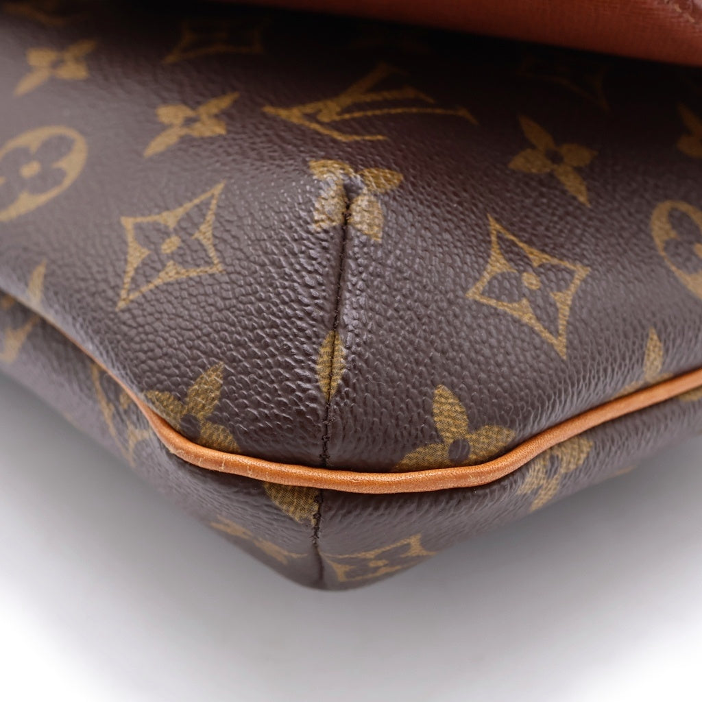 LOUIS VUITTON(ルイヴィトン) モノグラム ミュゼットタンゴ PVC レザー ショルダーバッグ ブラウン M51257 レディース
