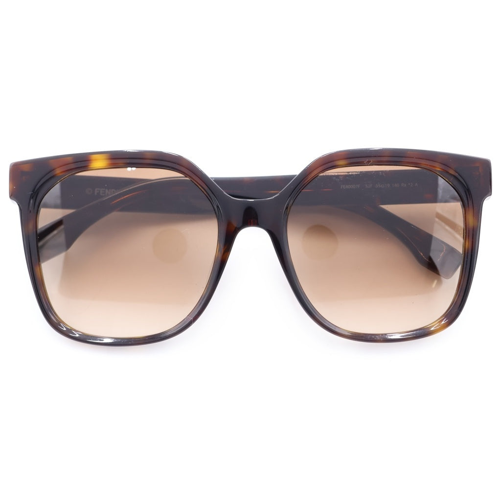 FENDI(フェンディ) サイドロゴ グラデーションカラーレンズ サングラス アイウェア メガネ 眼鏡 ブラウン FE40007F