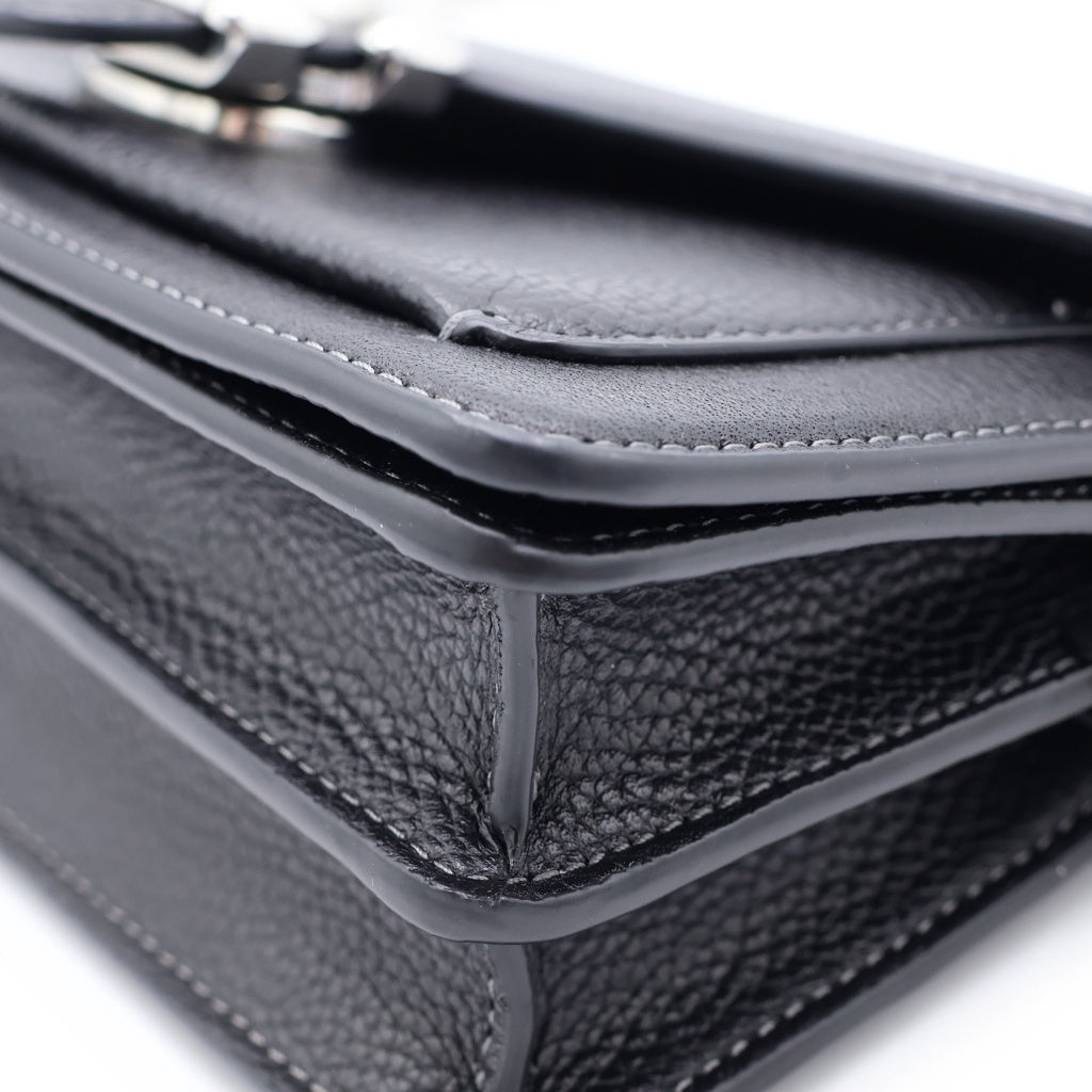 COACH(コーチ) タビー ショルダーバッグ ブラック レザー シルバー金具 レディース