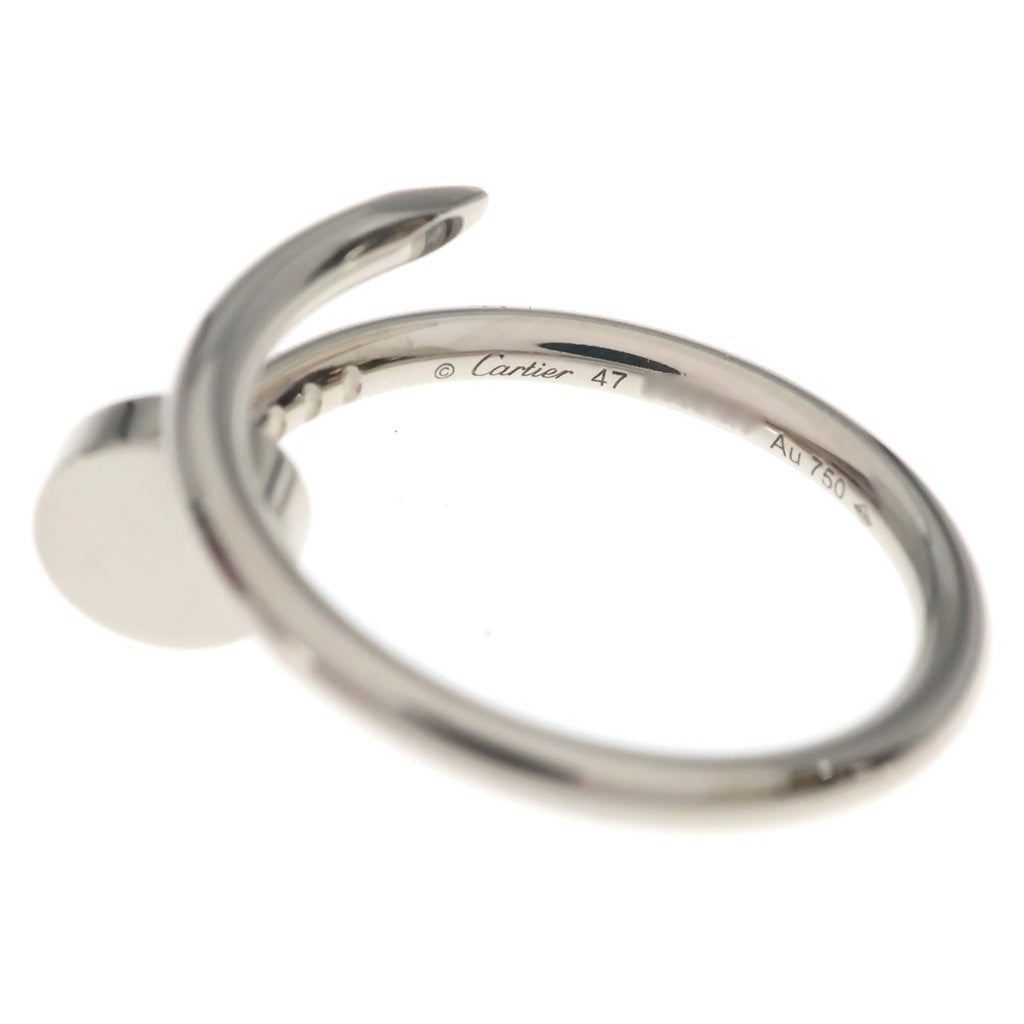 Cartier(カルティエ) ジュストアンクル クラシック スモール Au750 K18WG リング 指輪 #47 ホワイトゴールド B4226000 レディース