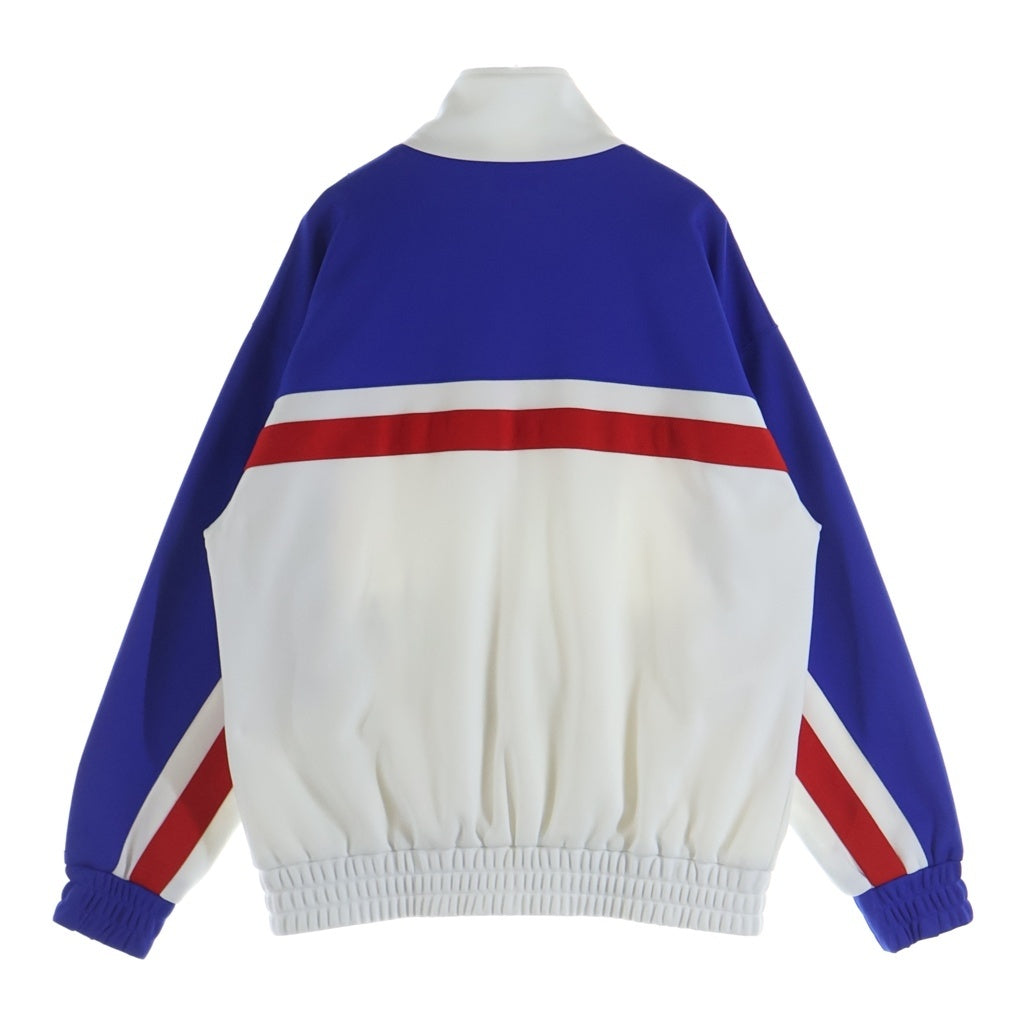 CELINE(セリーヌ) 23SS Tracksuit Jacket トラックスーツ ロゴ刺繍 トリオンフ ジップアップ ジャケット ブルゾン ホワイト/ブルー 2Y84A121O