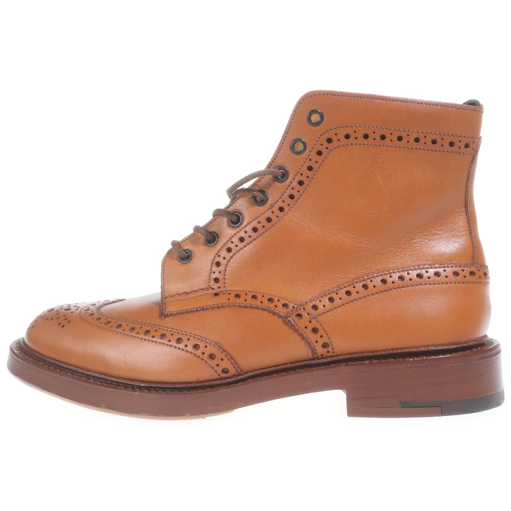 Tricker's(トリッカーズ) MALTON モールトン メダリオン ブローグ カントリー ショートブーツ シューズ ブラウン M2508
